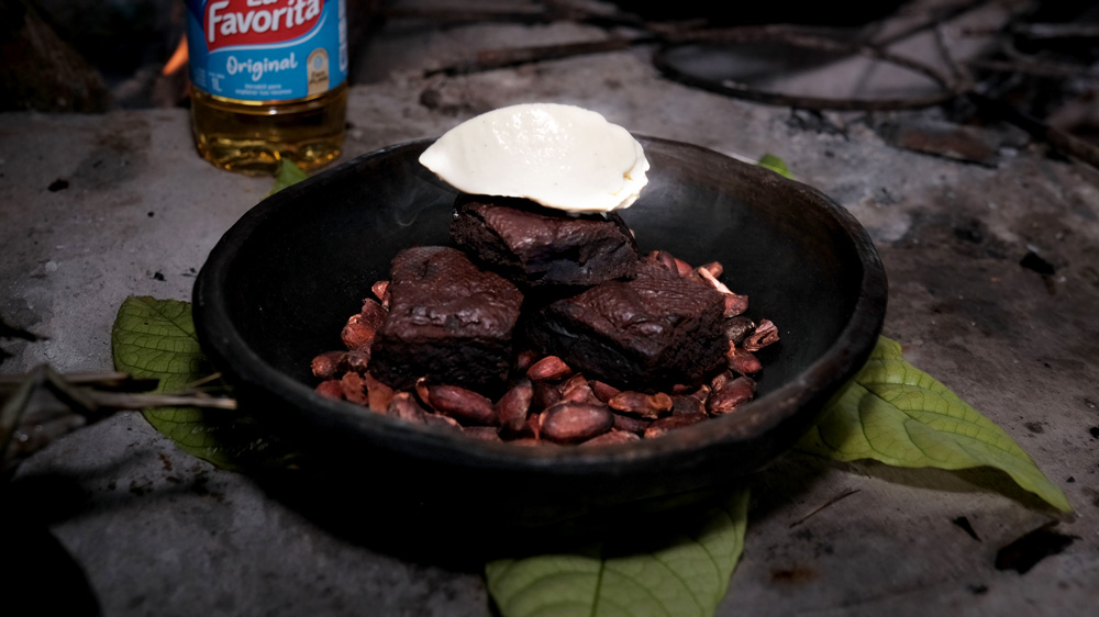 Brownie de almidón y chocolate 75% - La Favorita