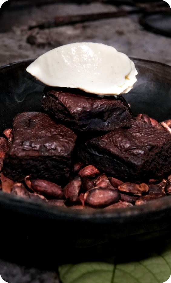 Brownie de almidón y chocolate 75% - La Favorita
