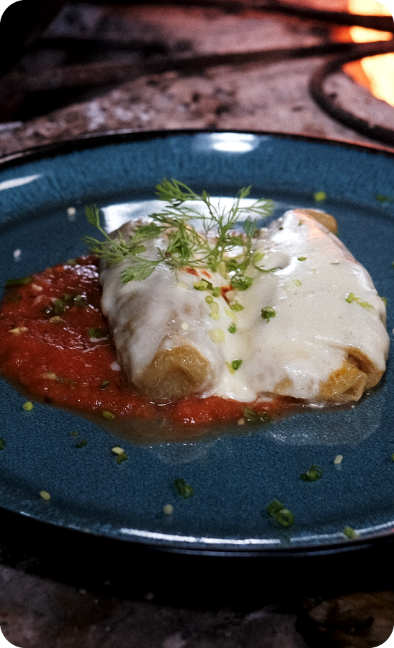 Achochas rellenas con ragú de carne y queso gratinado - La Favorita