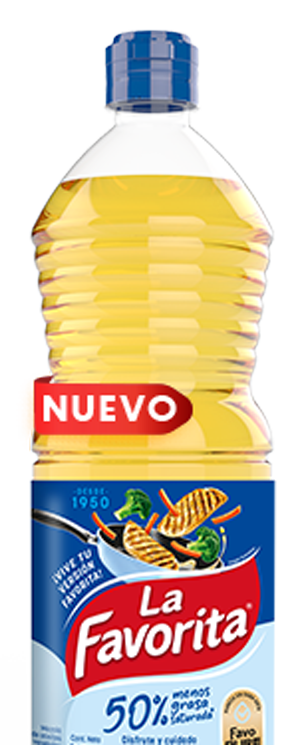 Aceite La Favorita 50% menos grasa saturada