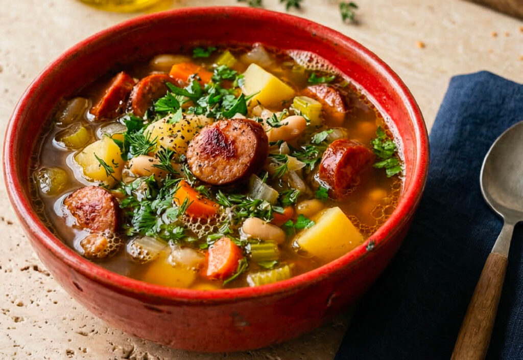 Conoce el Caldo de Salchicha hecho con Aceite La Favorita